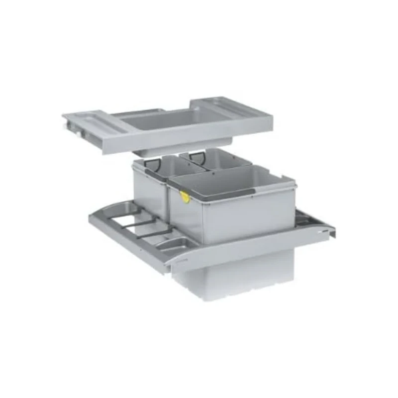 Franke 134.0066.057 sorter Chamber (Three Types of Waste) Trolley Vario 60-134.0066, Gray