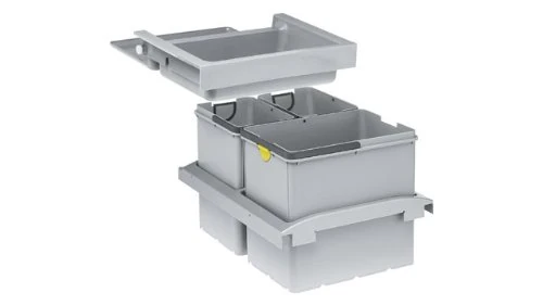 Franke 134.0065.963 sorter Chamber (Three Types of Waste) Trolley Vario 45-134.0065, Grey