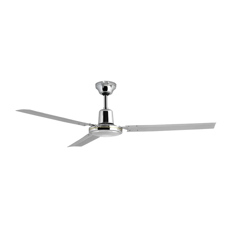 Orbegozo CFC 49120 Ceiling Fan with Wall Switch, 5 Speeds, Silent, 120 cm Diameter, Chrome-Plated, 60 W, Grey - Image 1