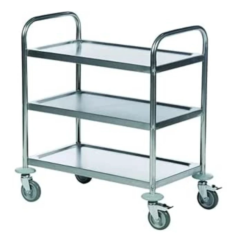 Economy Stainless Steel 3-Shelf Trolley 375609