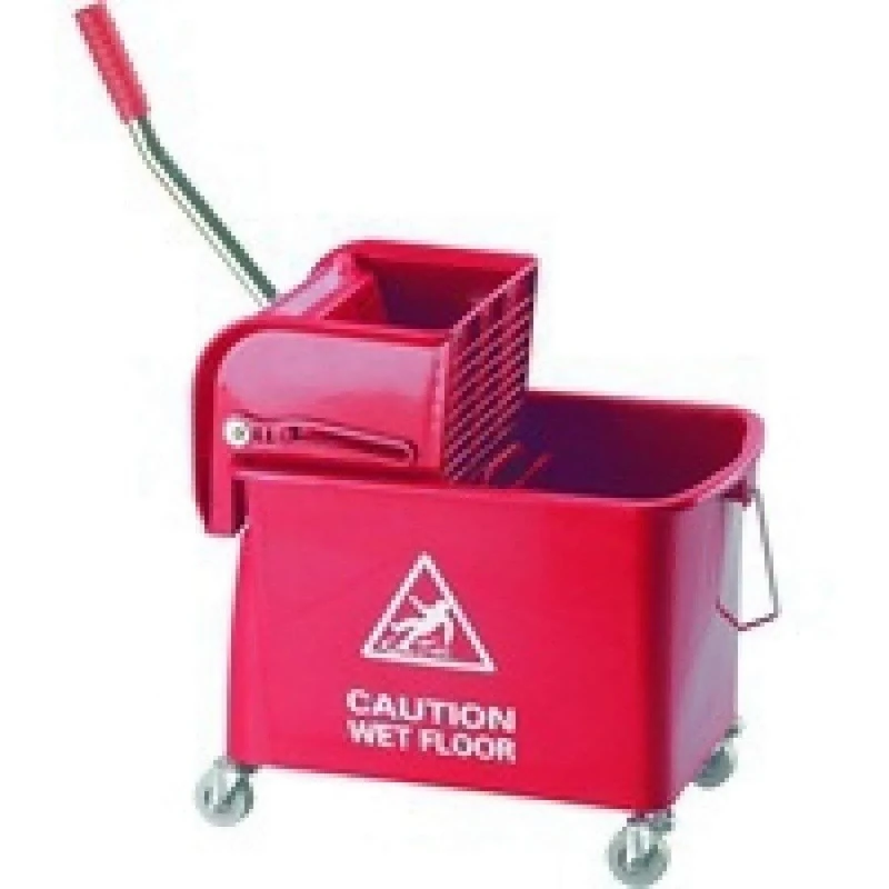 ROBERT SCOTT KS15RD Mobile Mop Bucket, 15 L, Red