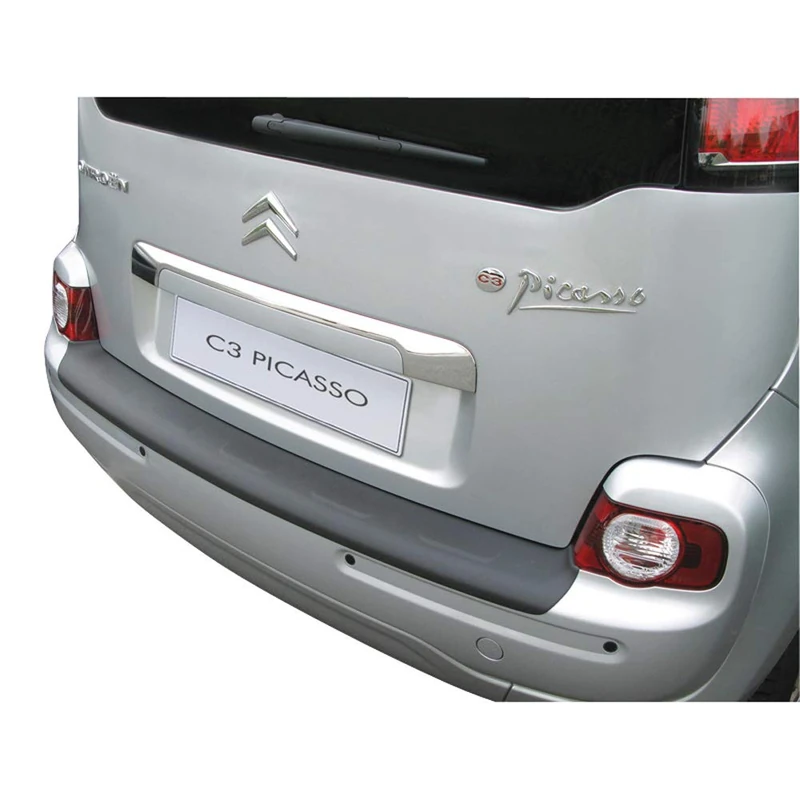 RGM ABS Rear bumper protector compatible with Citroën C3 Picasso Black