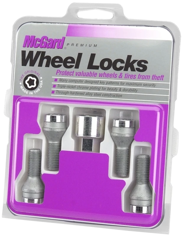 McGard 27216 Wheel Set, Chrome, Set of 4 Locks / 1 Key (Pack of 1)