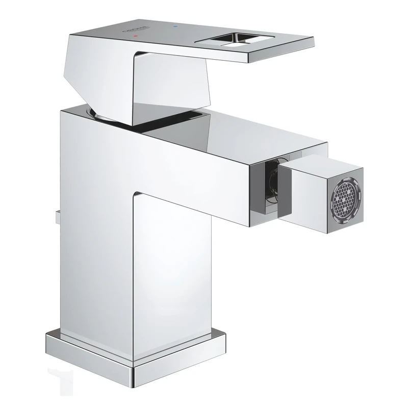 GROHE 23138000 Eurocube Bidet Tap (Pop-Up Waste and Ball-Joint Spout)