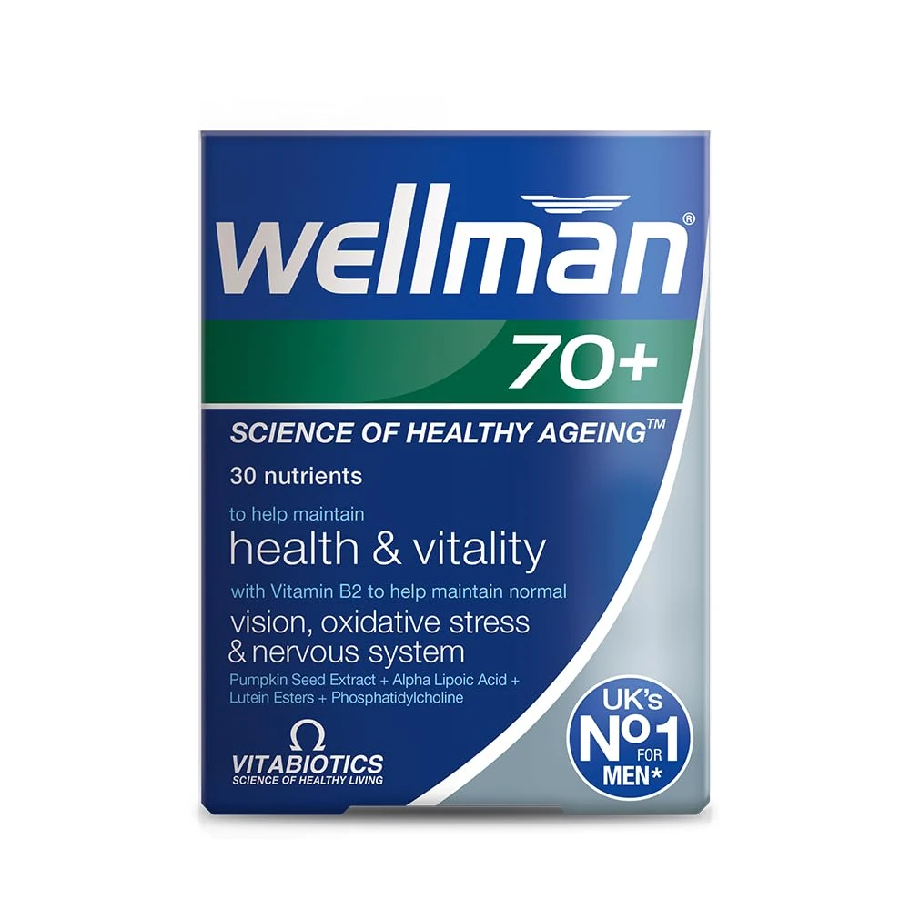 Wellman, Multivitamin Tablets for Men Over 70 Years