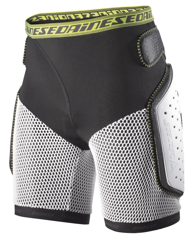 Dainese Men Action Short Evo Ski Protector - Black/White, 2X-Large