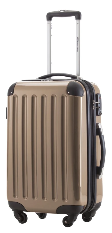 Hauptstadtkoffer Alex Cabin Suitcase 55x38x23 cm, 42 L, TSA Lock, Expandable Hard Shell Trolley PC/ABS, 3.2 kg, 4 Double Wheels, Champagne