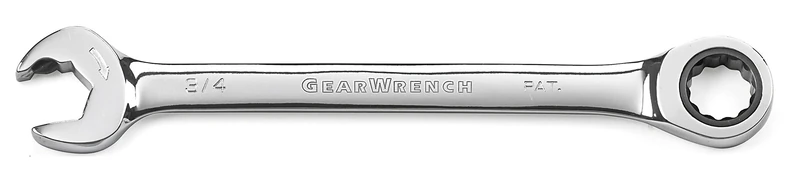 GearWrench Open End Ratcheting Combination Wrench 7/16", 12 Point- 85574