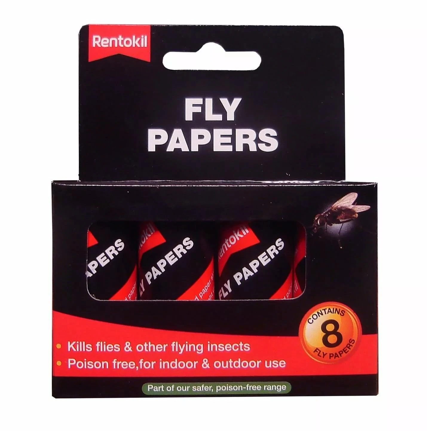 Decco Rentokil FF89 Pesticide Free Fly Paper (Pack of 8)