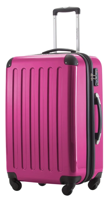 Hauptstadtkoffer Alex Expandable Hard Shell Suitcase 65 cm (74 L) with TSA Lock, Durable Travel Trolley with 4 Double Wheels, Magenta