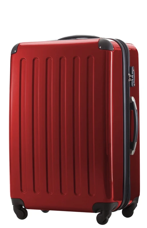 HAUPTSTADTKOFFER - Alex - Hardshell Suitcase, Large Luggage, 4 Wheels, TSA, 75 cm, 119 liters, Red