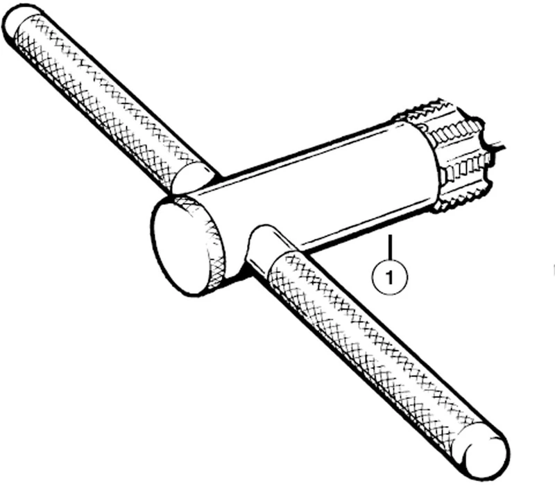 Park Tool 676 - Handle weldment with arbour - for BTS1