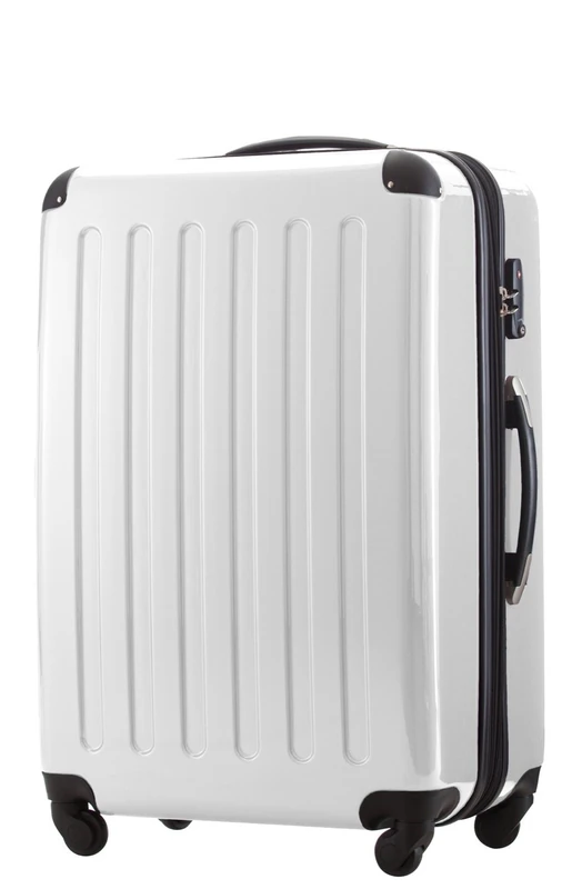 Hauptstadtkoffer Alex Expandable Hard Shell Suitcase 75 cm (119 L) with TSA Lock, Durable Travel Trolley with 4 Double Wheels, White