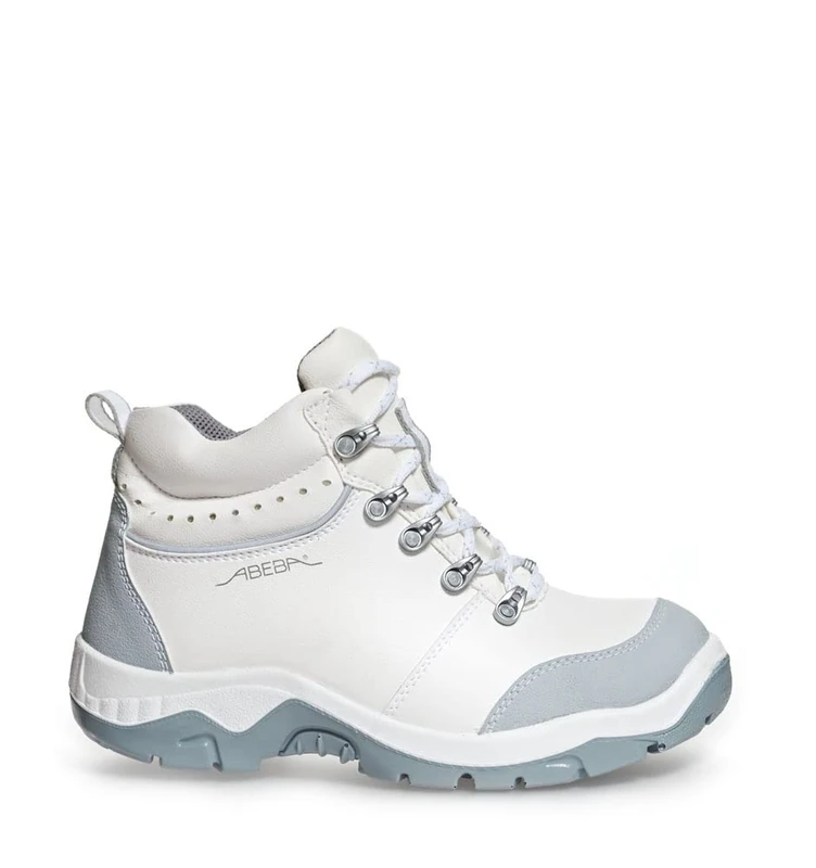 Abeba 2172-44 Size 44 "Anatom" Safety Boots - White/Grey