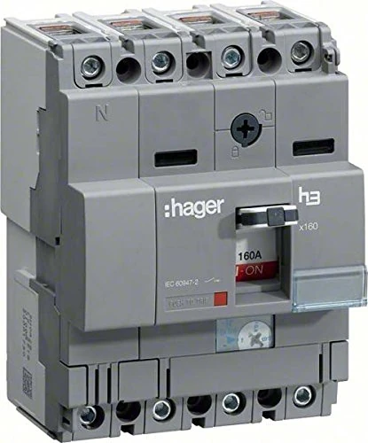 Hager X160 – Automatic Switch X160 4p4d 40 KA 125 A TM Adjustable Fixed/or