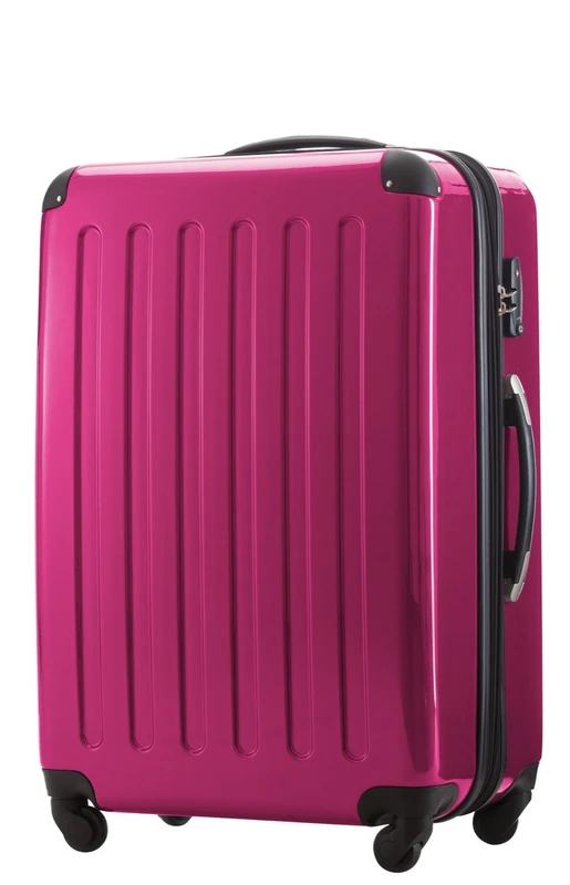 Hauptstadtkoffer Alex Expandable Hard Shell Suitcase 75 cm (119 L) with TSA Lock, Durable Travel Trolley with 4 Double Wheels, Magenta
