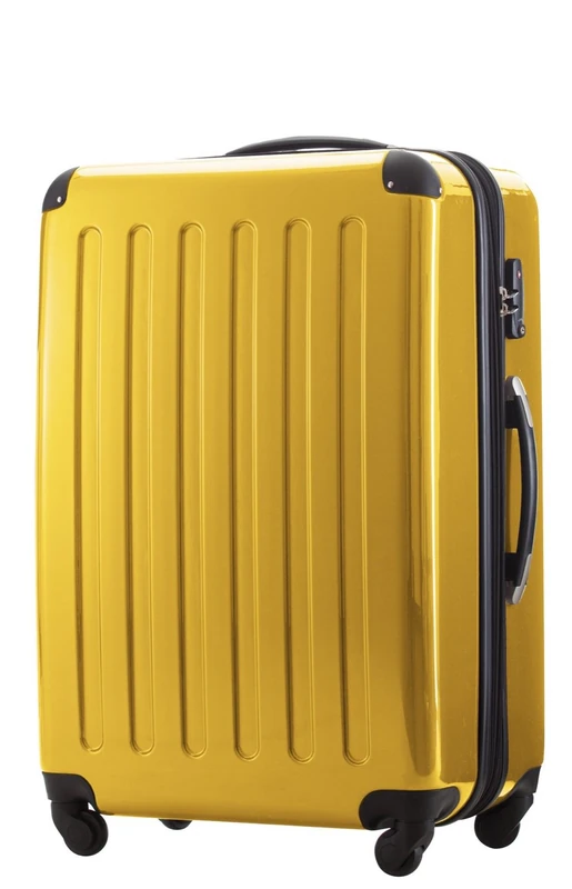 HAUPTSTADTKOFFER - Alex - Hardshell Suitcase, Large Luggage, 4 Wheels, TSA, 75 cm, 119 liters, Yellow