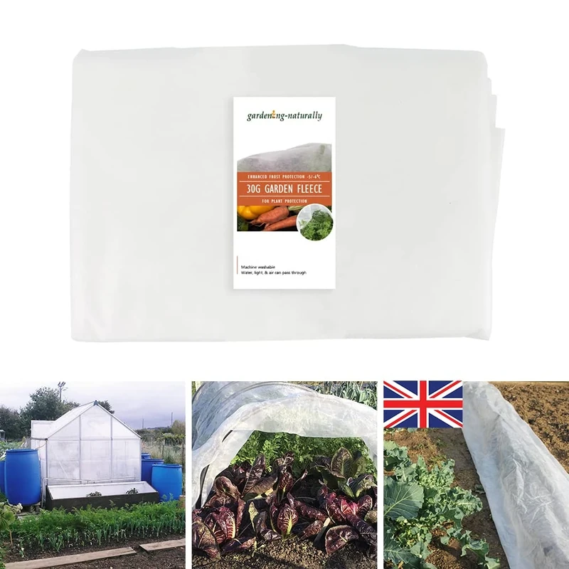 Garden Fleece Roll 30g Warmacrop ® Gardening Fleece for Frost Winter Plant Protection Protects Down to -5/-6 (2.4m x 100m)