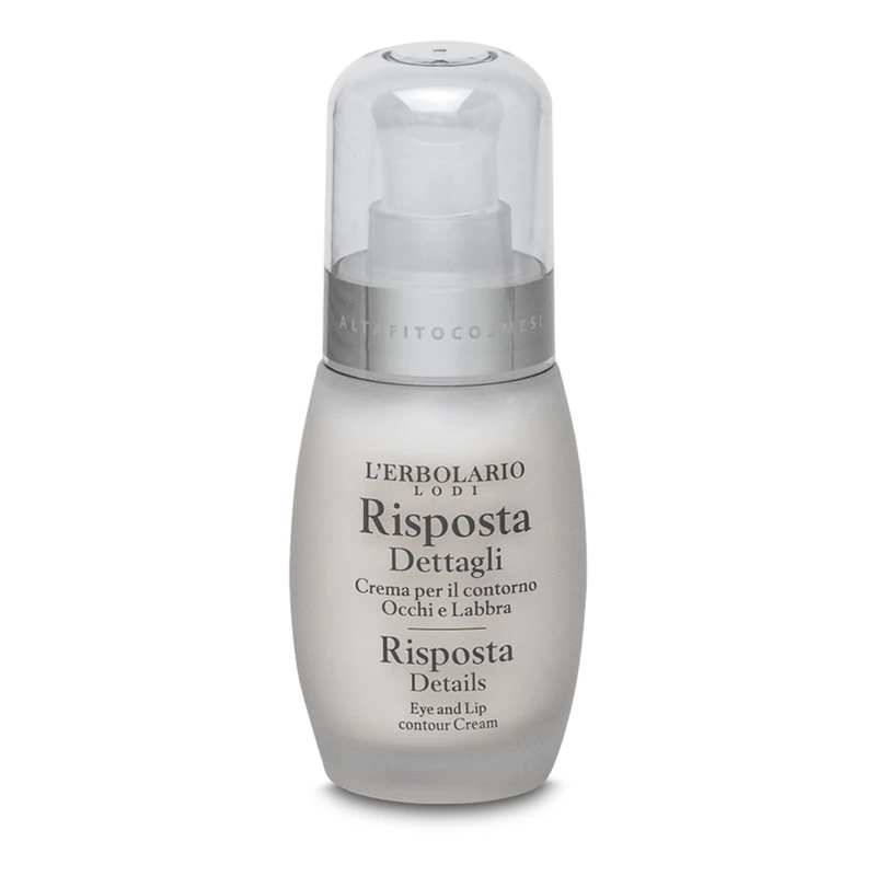 LErbolario Risposta Details Eye and Lip Contour Cream, 30 ml - Firming Eye Cream - With Shea Butter - Moisturizing and Nourishing - Cruelty-Free