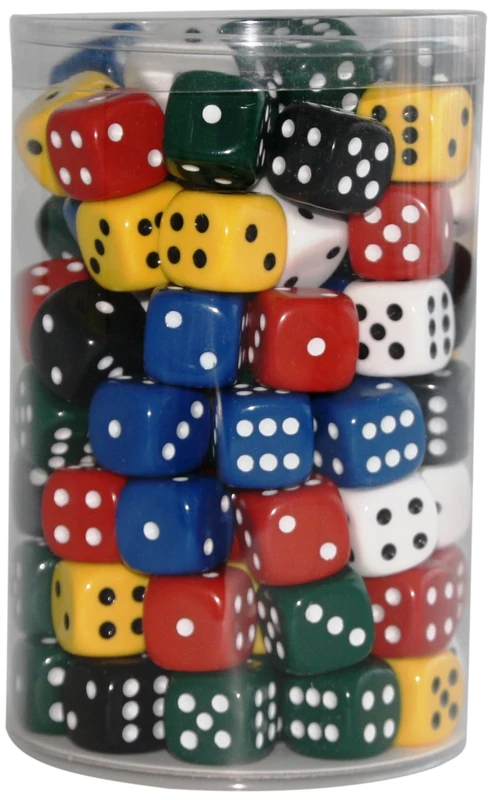 Weible Spiele 05118 1 – acrylic block Plain Tin, 18 mm, Pack of 100 - Image 1