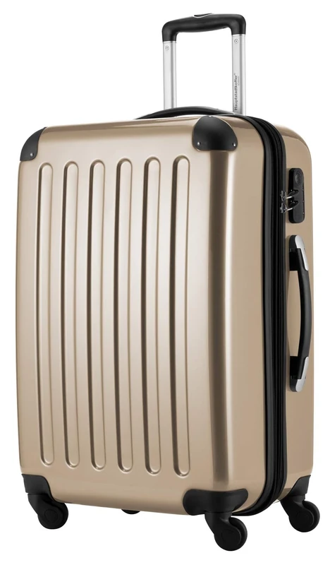 Hauptstadtkoffer® · Hard-side suitcase CHAMPAGNE high gloss · Dimension ca. 63 x 42 x 28 cm + 4 cm volume expansion · max. 87 liter filling volume