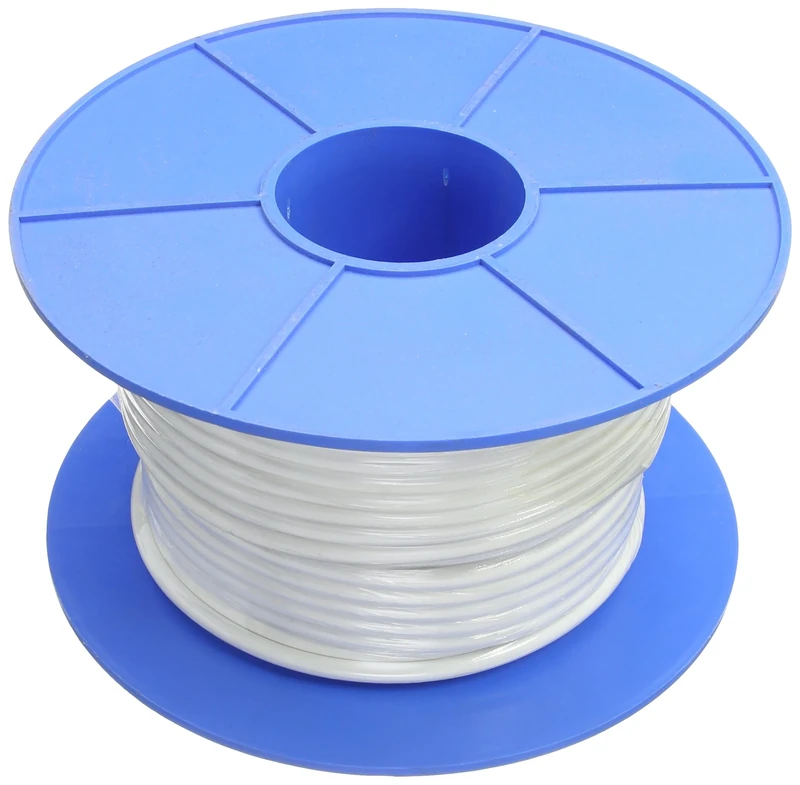 Connect 30673 White 3 Core Mains Cable 6A 50m