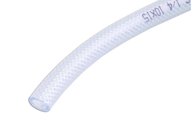 Connect 30888 Clear PVC Braided Tubing 16mm ID 30m