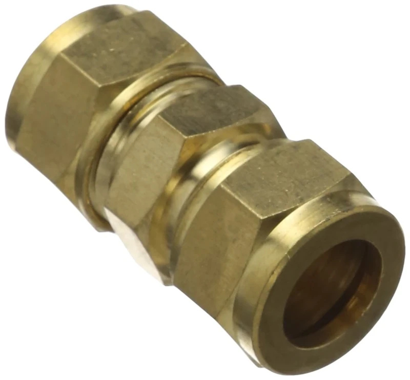 Connect 31183 Brass Straight Coupling 5/8in 5pc