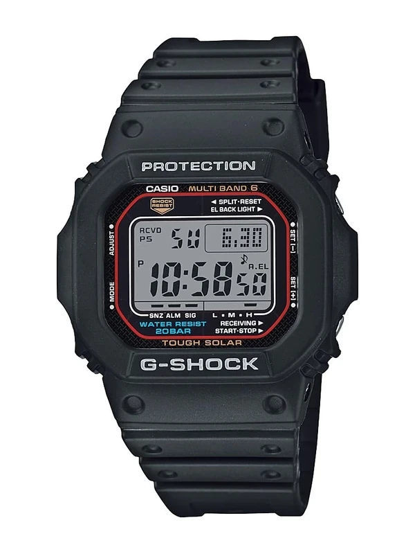 Casio Men's G-Shock GWM5610-1 Black Resin Quartz Watch with Digital Dial