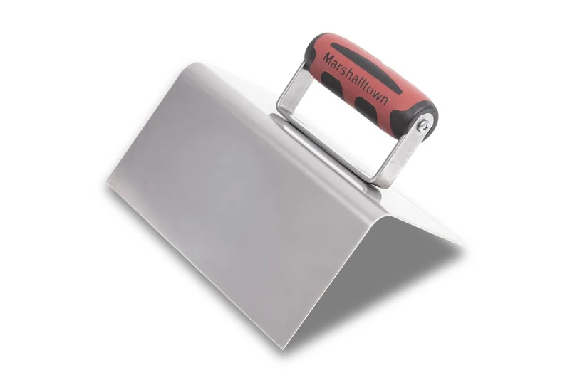 Marshalltown The Premier Line 171SSD 8-Inch by 4-Inch Durasoft Handle 90 Degree Stainless Steel Outside Step Tool by The Premier Line - Image 1