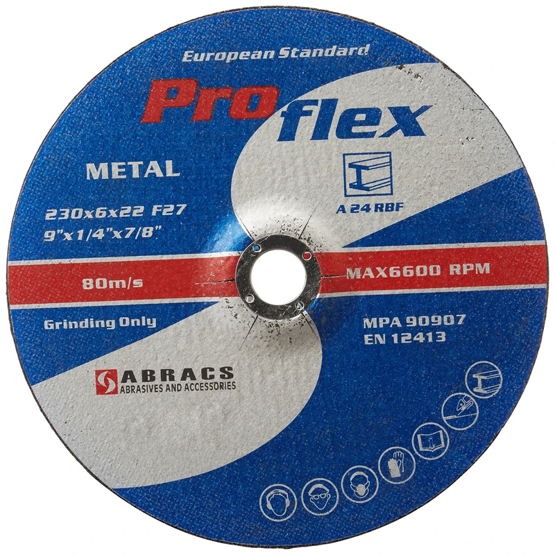 Connect 32195 Abracs Metal Grinding Discs 230mm x 6.0mm 25pc