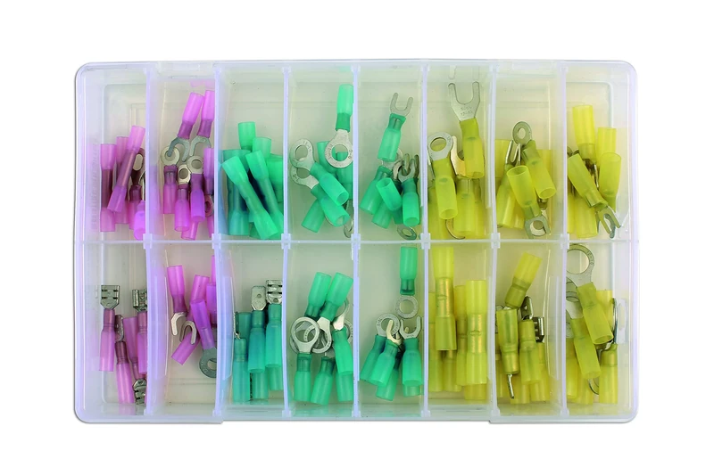 Connect 31855 Assorted Heat Shrink Terminals Box 100pc