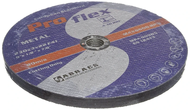 Connect 32060 Abracs 230mm x 3.0mm Flat Cutting Discs 25pc