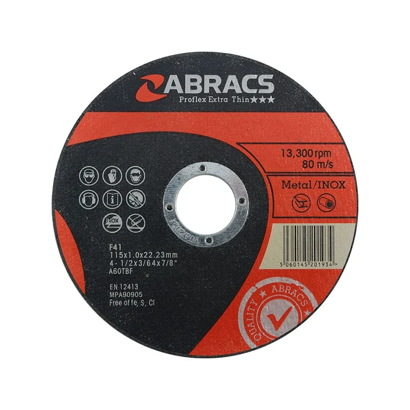 Connect 32069 Abracs 115mm x 1.0mm Thin Discs Tin 10pc x 10