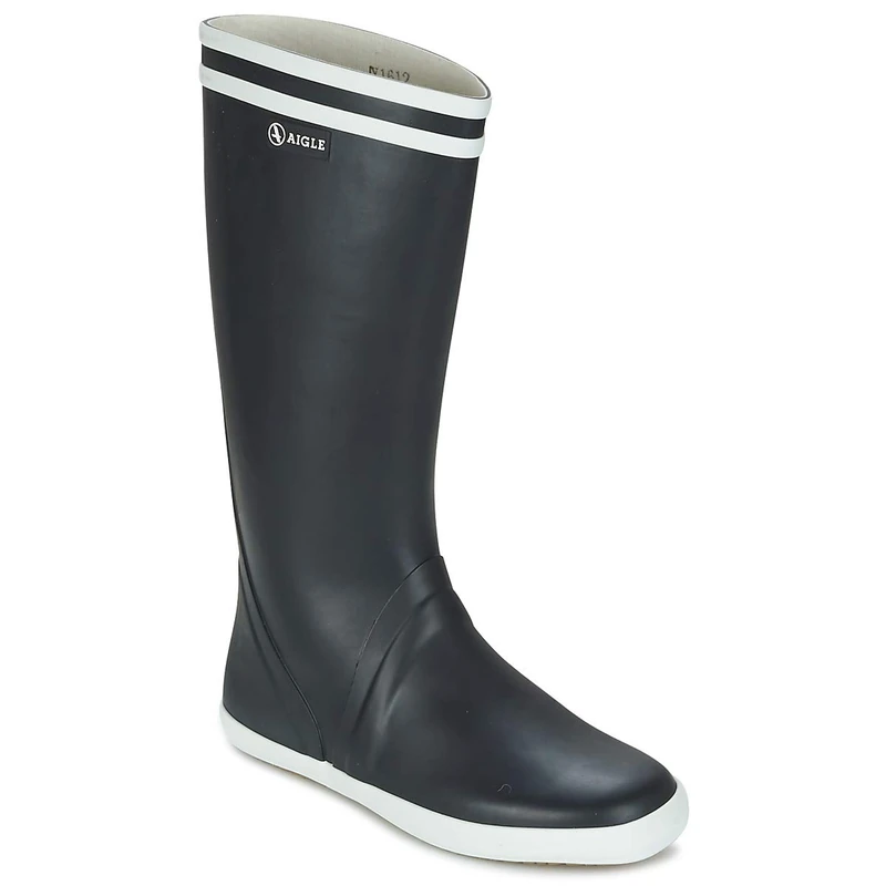 Aigle Men's Goeland Wellington Boots, Blue (Marine/White), 3.5 UK