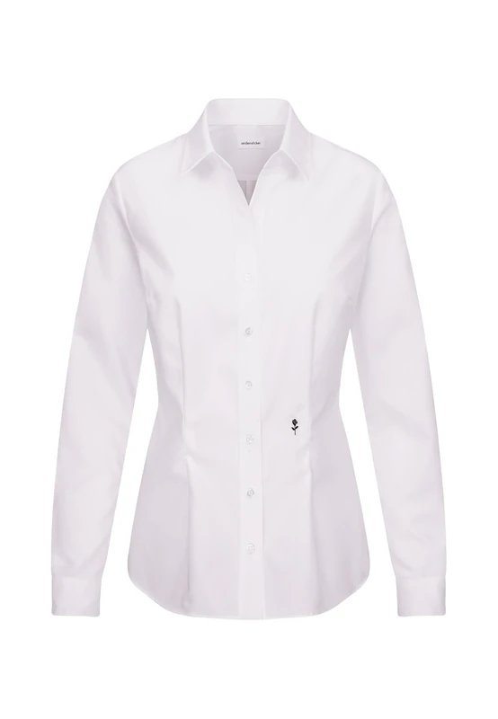 Seidensticker women's blouse - city blouse - shirt blouse - slim fit - short sleeve - plain - stretch