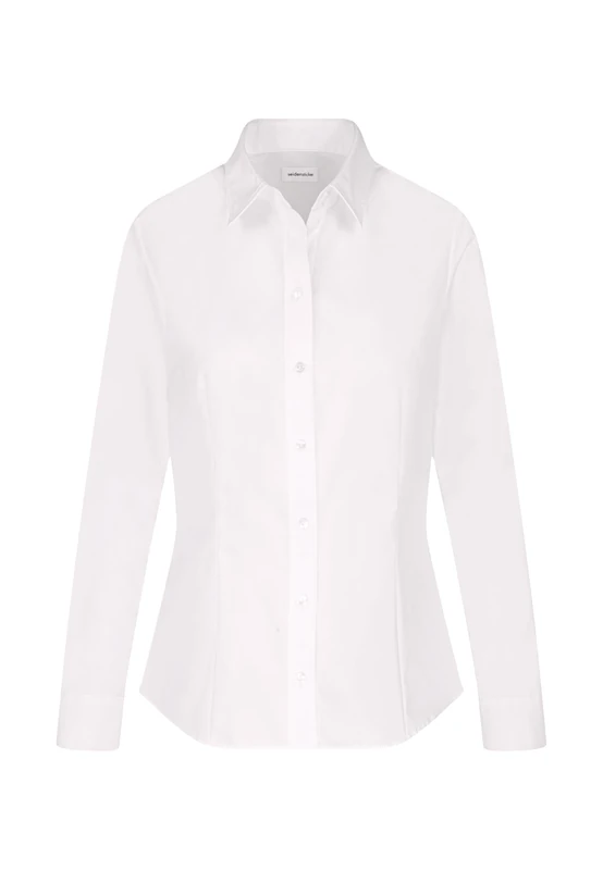 Seidensticker women's blouse - city blouse - shirt blouse - regular fit - long sleeve - plain - 100% cotton