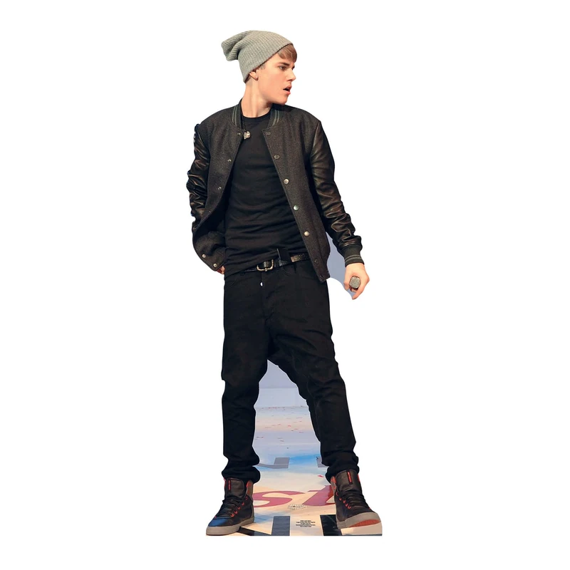 Star Cutouts Ltd Lifesize Cardboard Cutout Justin Bieber On Stage 173cms Lifesize Cardboard Cutout
