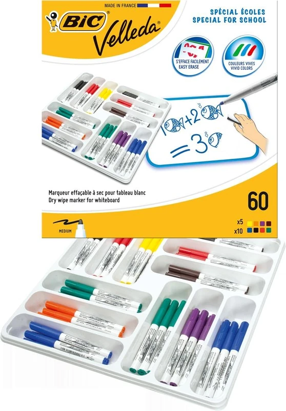 BIC Velleda Dry Wipe Pens Pack