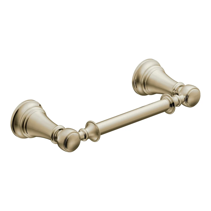 Moen YB8408NL Weymouth Pivoting Double Post Toilet Paper Holder, Polished Nickel