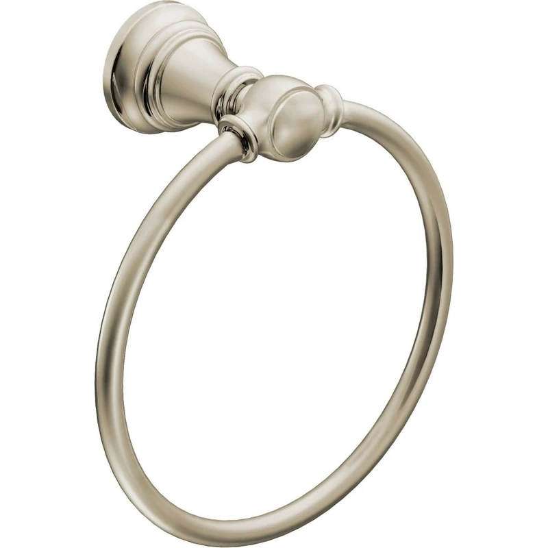 Moen YB8486NL Weymouth Bathroom Hand Towel Ring, Polished Nickel