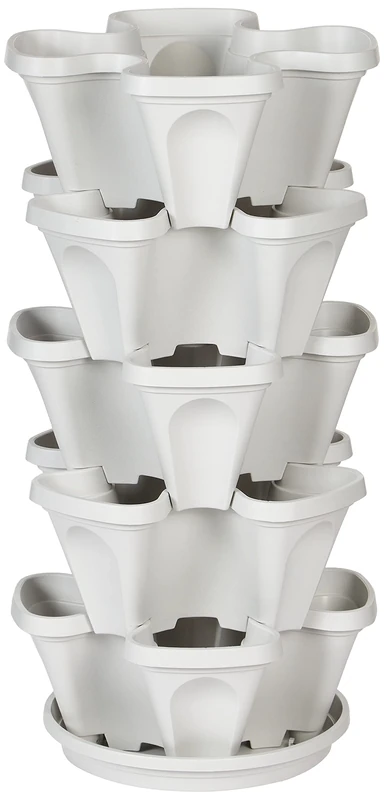 Mr. Stacky MSSP-MG5 5 Tier Stackable Vertical Garden Planter