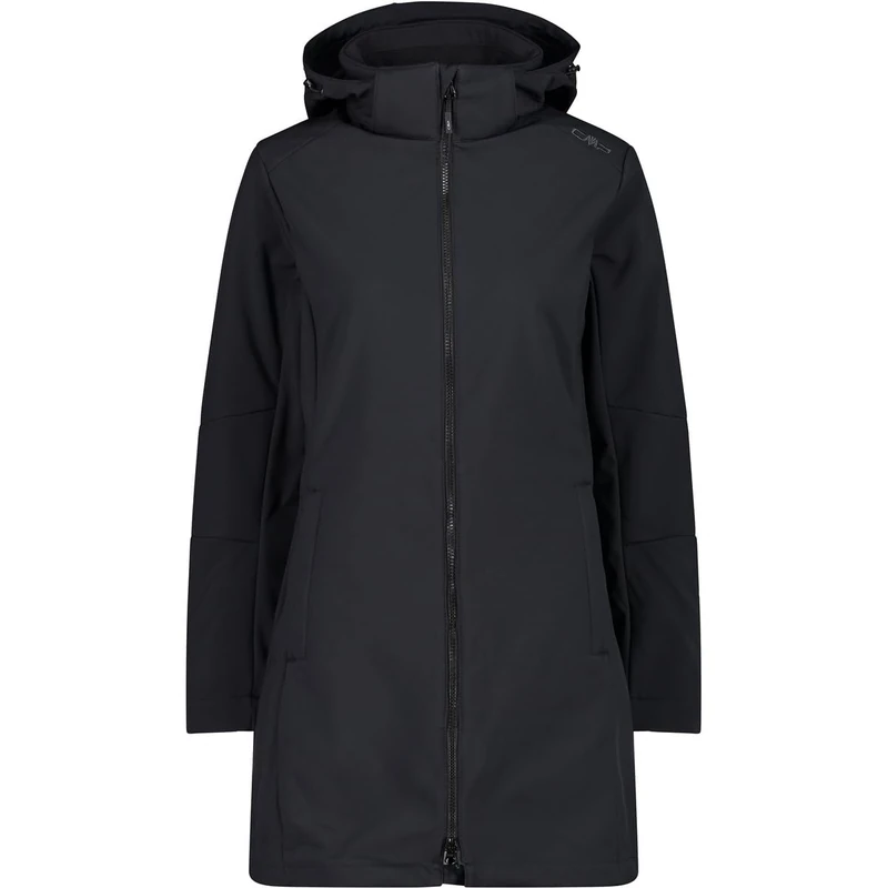 CMP - Woman Parka Zip Hood, Black, M