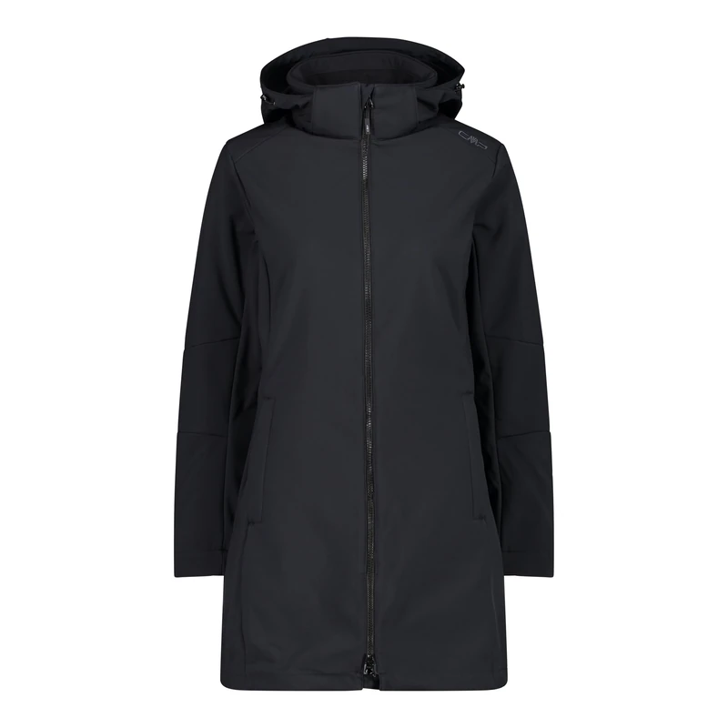 CMP - Woman Parka Zip Hood, Black, XS