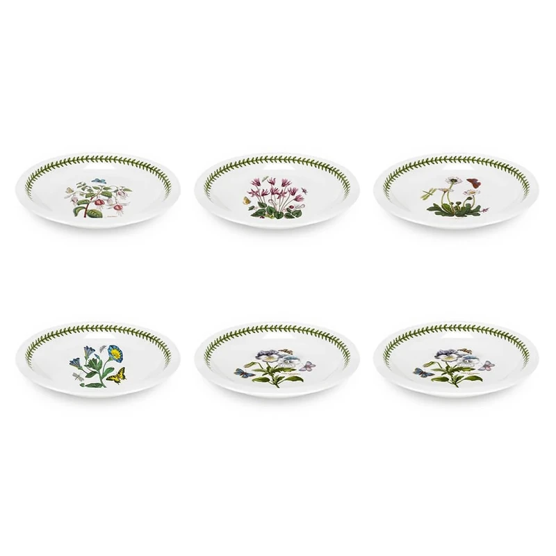 Portmeirion Botanic Garden - 8.75" Low Bowl - Set of 6