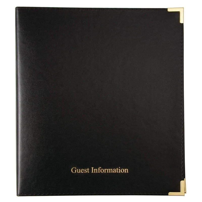 Black Guest Information Folder Display Ring Binder Collection 312X265mm - Image 1