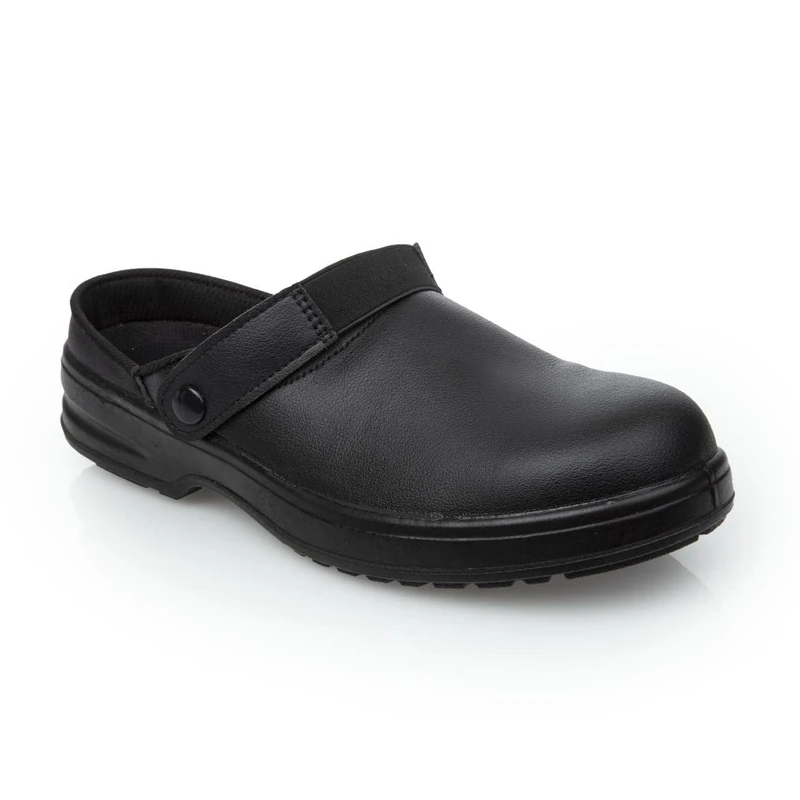 Slipbuster Lite Unisex Slip Resistant Safety Clogs, Black, UK Size: 3 / EU Size: 36, Composite Toe-Caps, Liquid Repellent, Machine Washable, 100% Vegan Friendly, A813-36 - Image 1