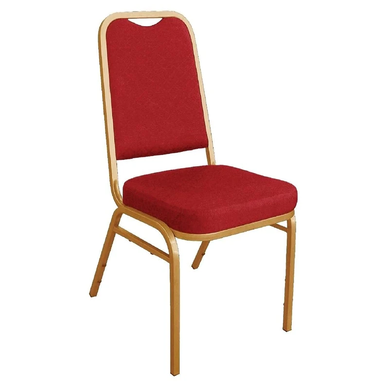 Bolero Squared Back Banquet Chair Red Conference and 895X440X450mm 4pc