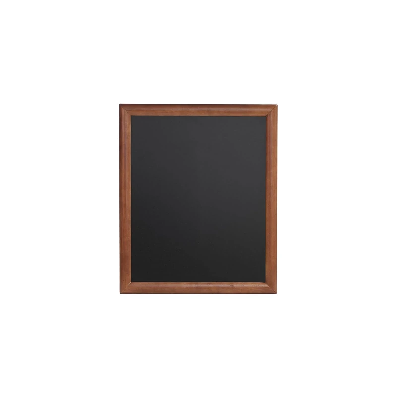 Securit 50 x 60cm Lacquered Finish Wall Chalk Board - Dark Brown