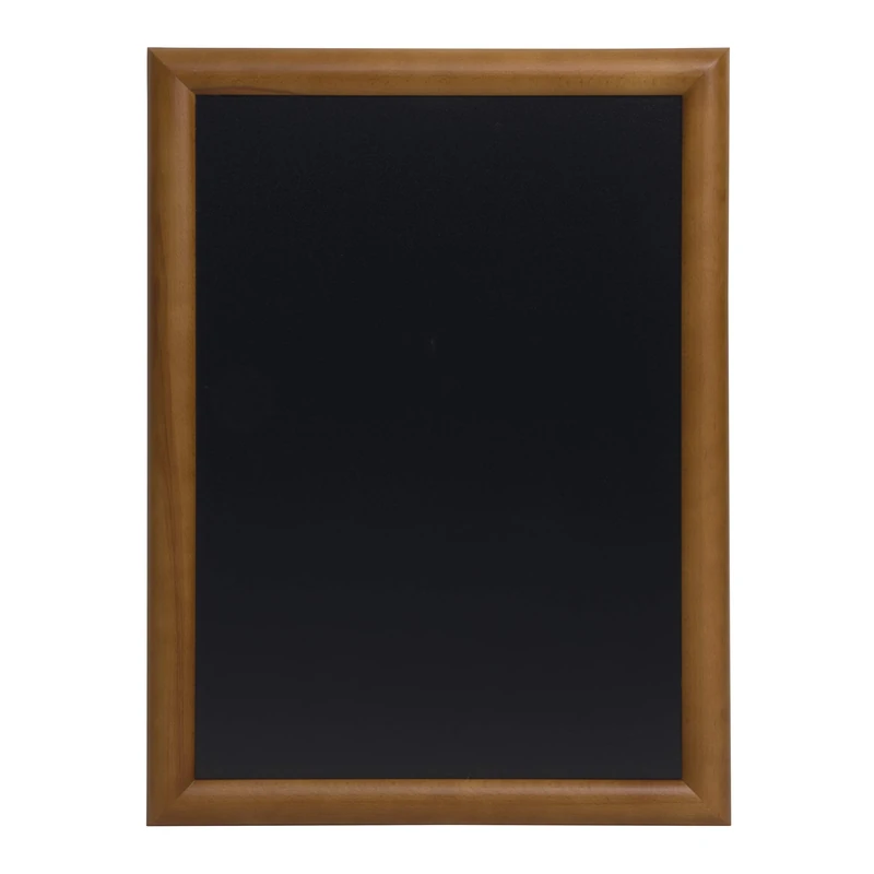 Securit 70 x 90cm Lacquered Finish Wall Chalk Board - Dark Brown, WBU-DB-70